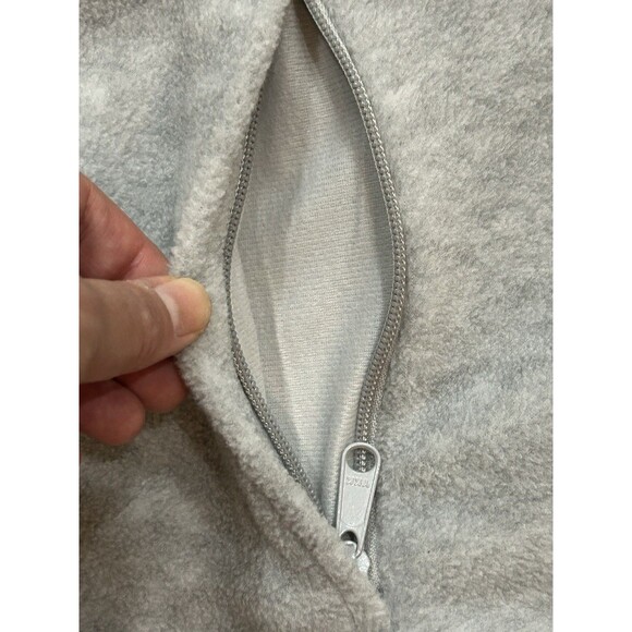 Columbia Women’s Plus size 1X Full Zip Fleece Light Gray Jacket - Picture 6 of 9